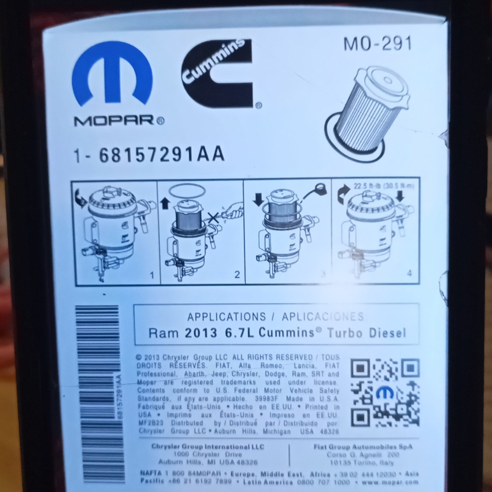Mopar Fuel Filter with Box - Picture 5 of 5
